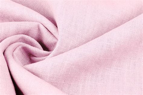 pink linen material